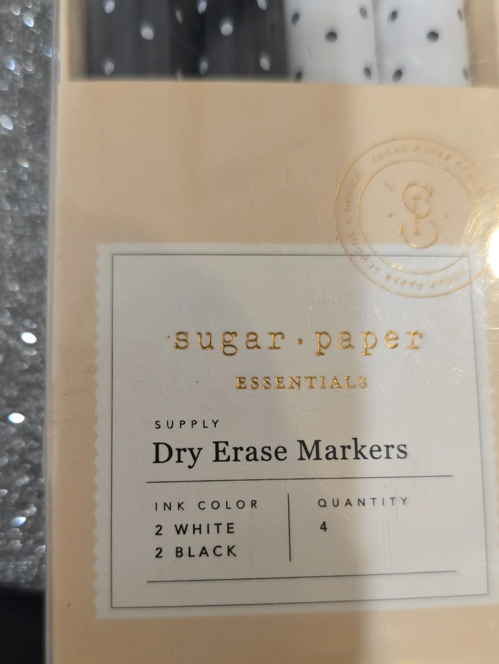 Sugar Paper Essentials 4-PK Polka Dot Dry Erase Markers
